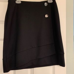 Adrienne Vittadini black skirt, size 10, Hidden zipper in back.